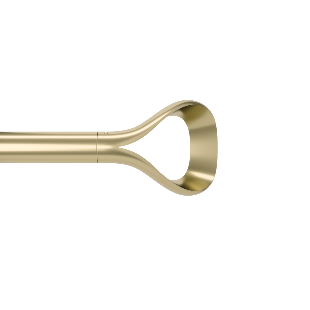 Single Curtain Rods | color: Gold | size: 42-120" (107-305 cm) | diameter: 1" (2.5 cm)