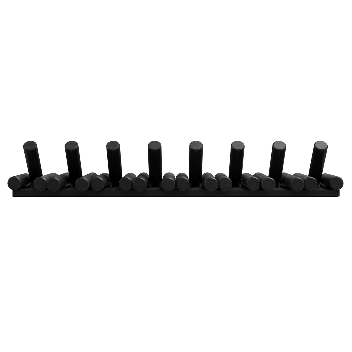 Wall Hooks | color: Black | size: 8-Hook