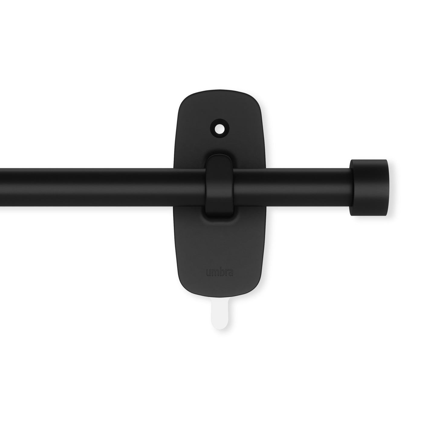 Single Curtain Rods | color: Matte-Black | size: 28-48" (72-122cm approx) | diameter: 5/8" (1.6cm approx)