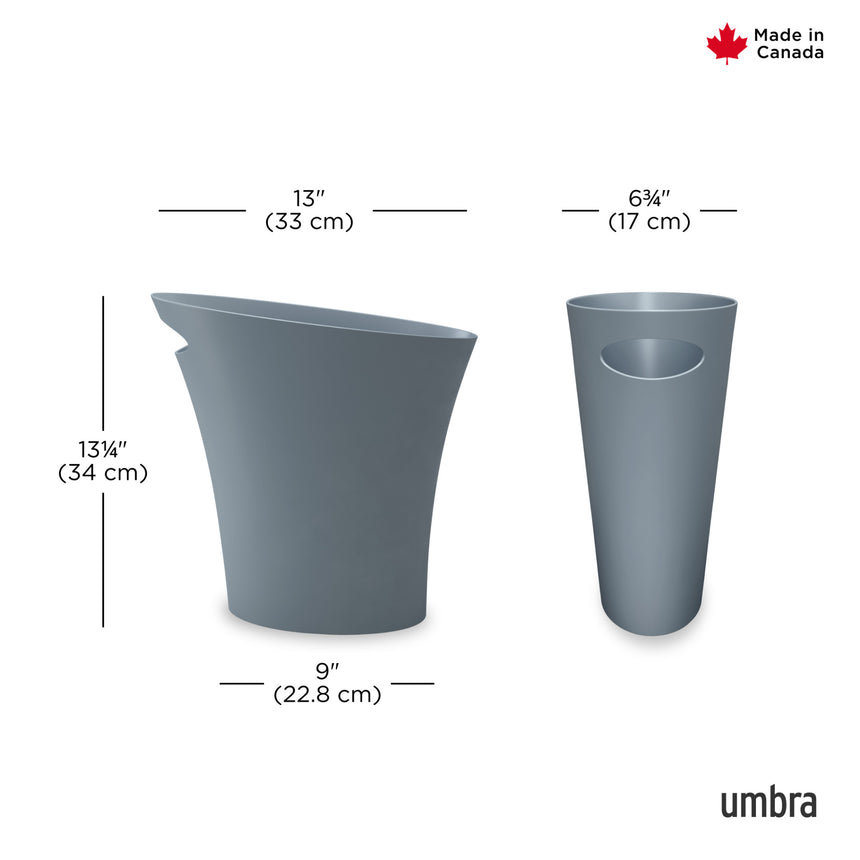 Bathroom Trash Cans | color: Slate Blue
