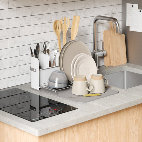 Dish Racks | color: White-Grey | Hover