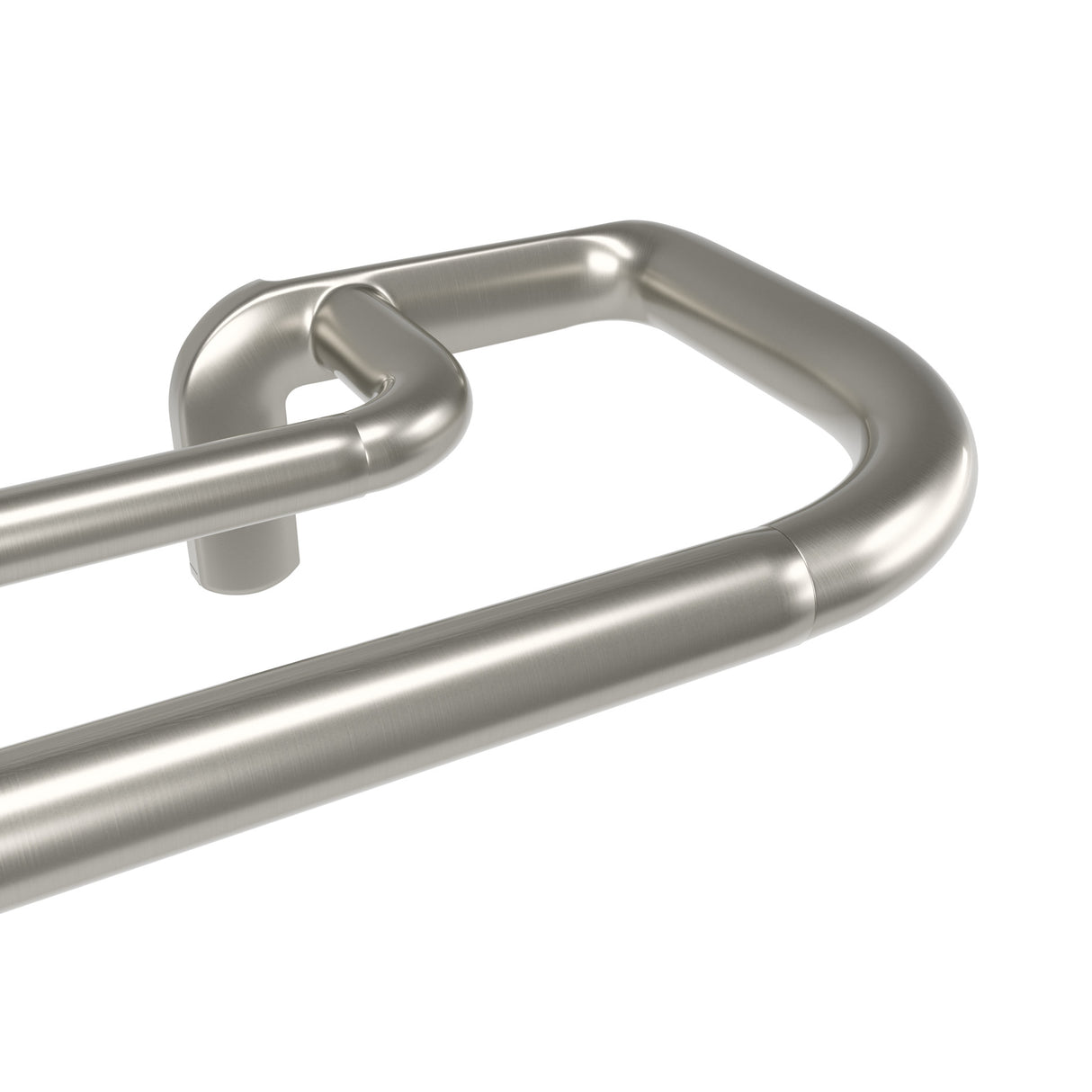 Double Curtain Rods | color: Matte-Nickel | size: 30-84" (76-213 cm) | diameter: 3/4" (1.9 cm)