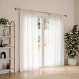 Single Curtain Rods | color: Eco-Friendly Nickel | size: 42-120" (107-305 cm) | diameter: 1" (2.5 cm)