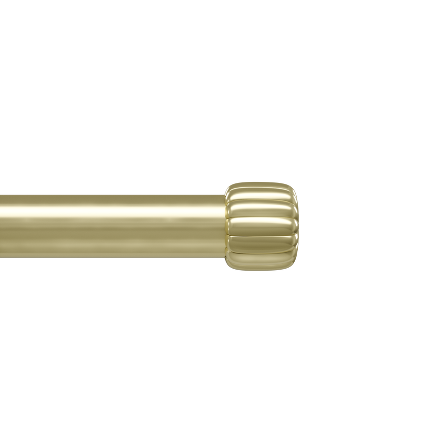 Single Curtain Rods | color: Gold | size: 36-66" (91-168 cm) | diameter: 1" (2.5 cm)