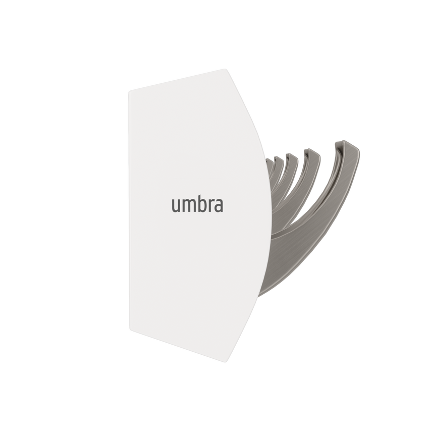 Wall Hooks | color: White-Nickel