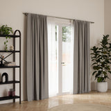 Double Curtain Rods | color: Matte-Nickel | size: 30-84" (76-213 cm) | diameter: 3/4" (1.9 cm)