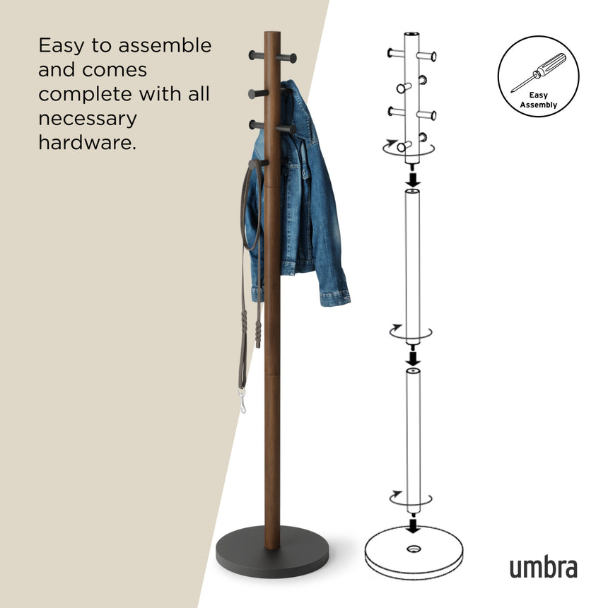 Coat Racks & Valets | color: Black-Walnut