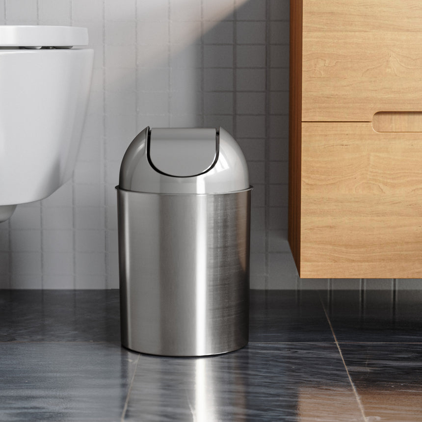 Bathroom Trash Cans | color: Nickel-Silver | Hover