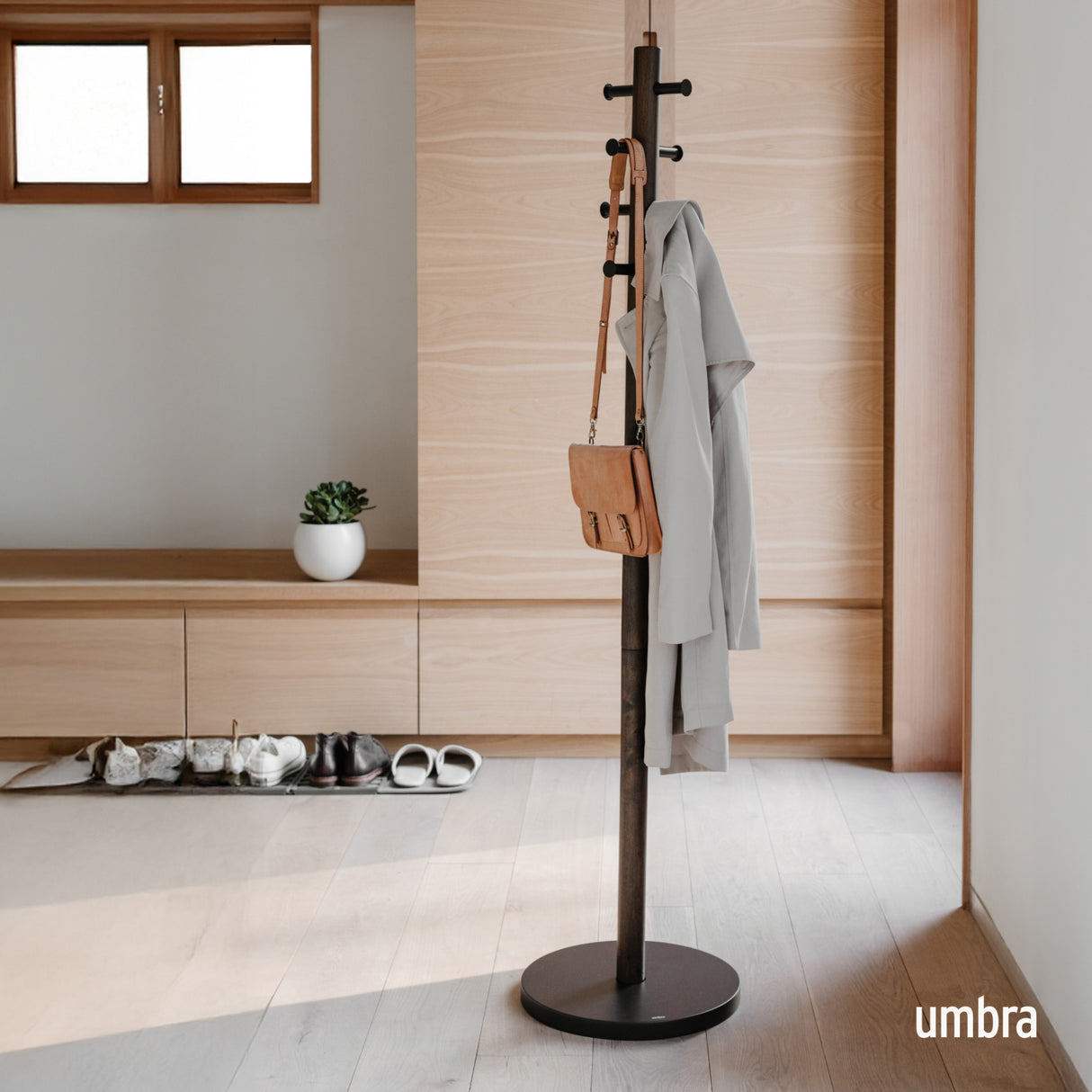 Coat Racks & Valets | color: Black-Walnut