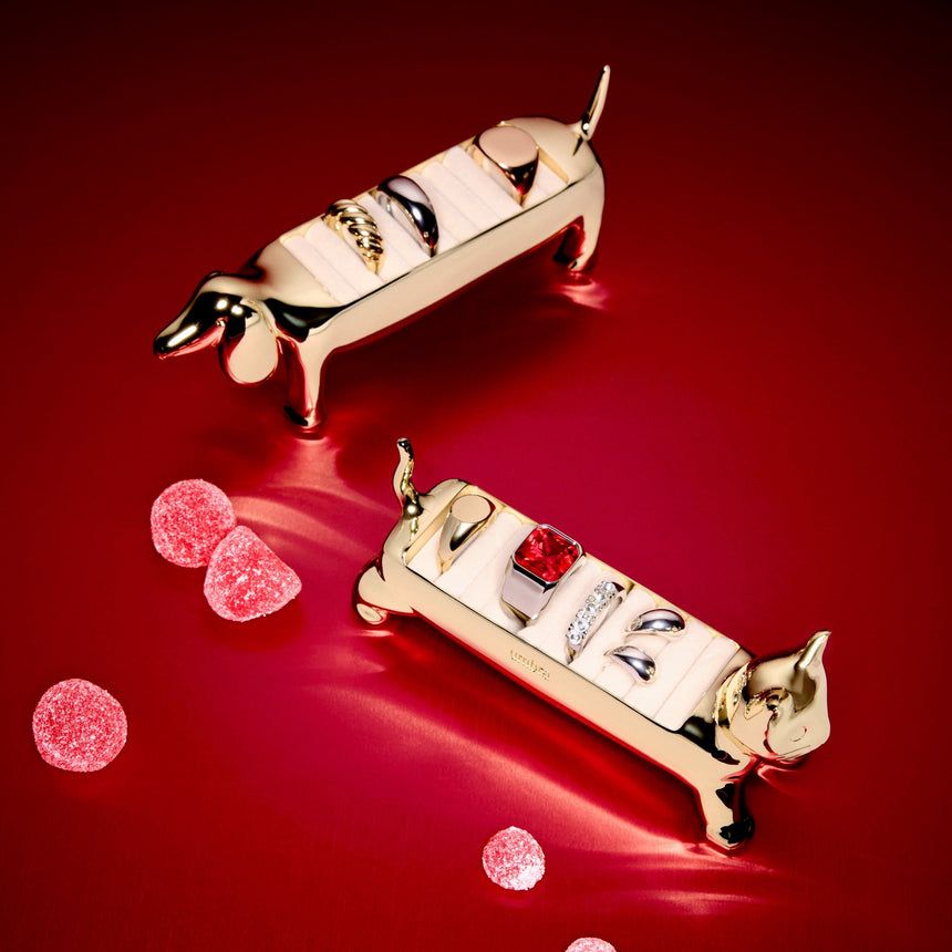 Ring Holders | color: Brass | Hover