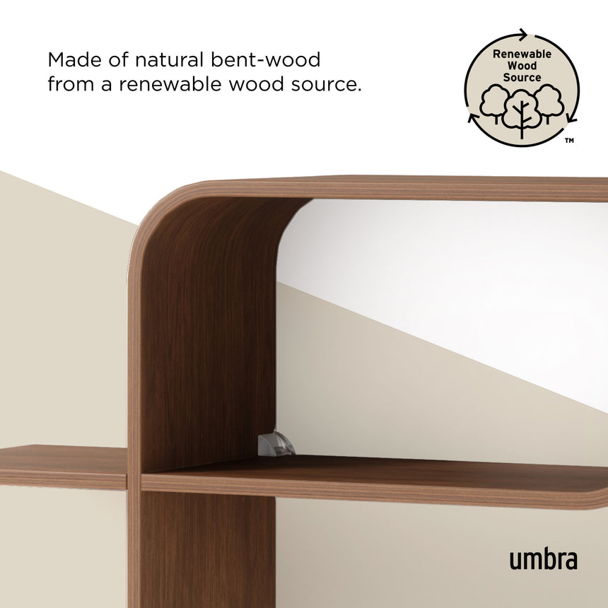 Shelves & Magazine Racks | color: Light-Walnut