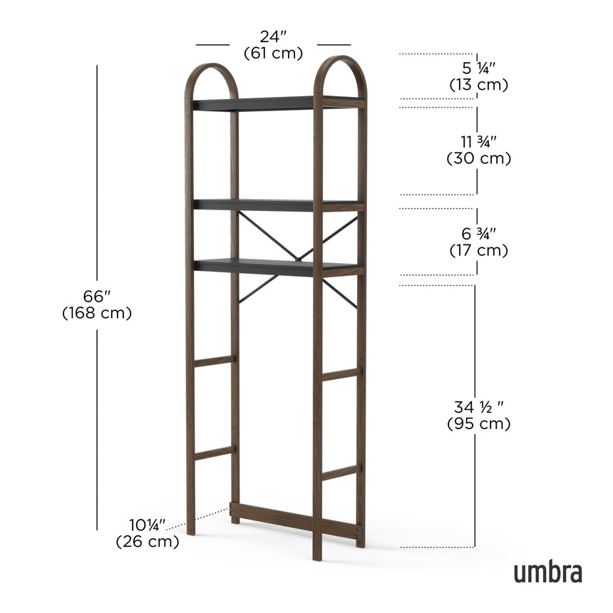 Shelves & Magazine Racks | color: Black-Walnut