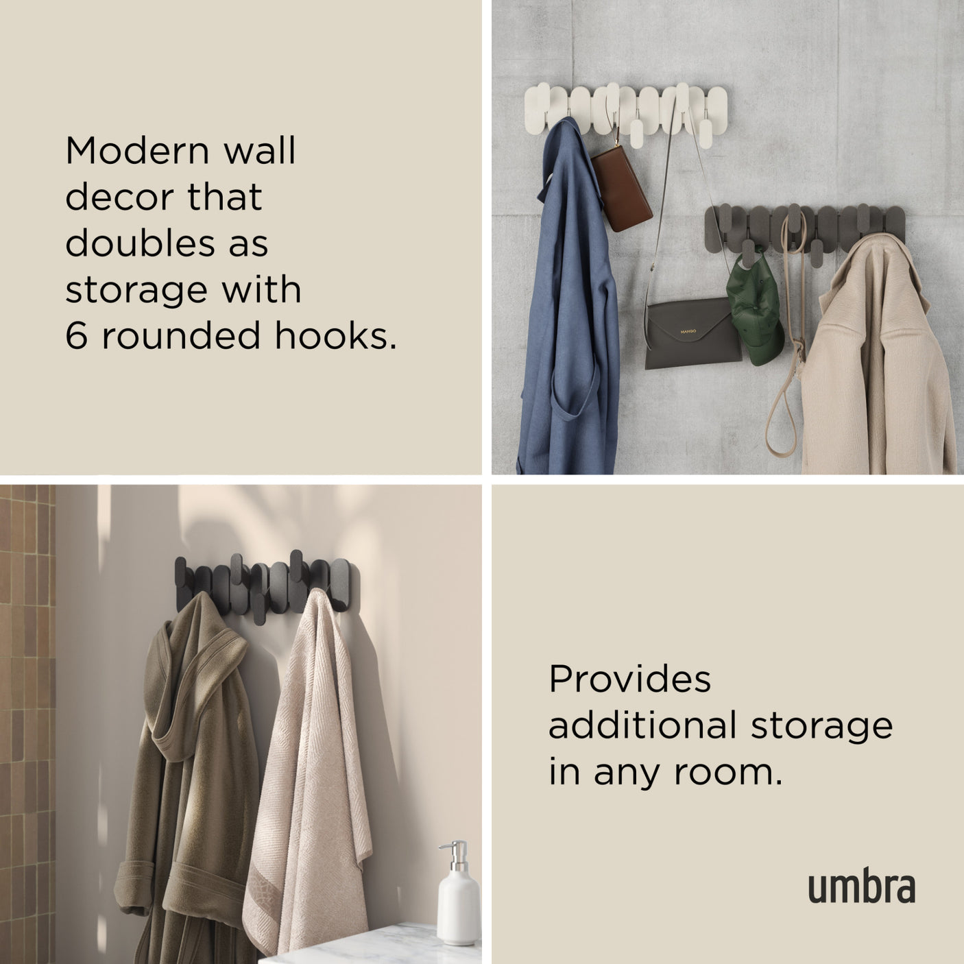 Wall Hooks | color: Black