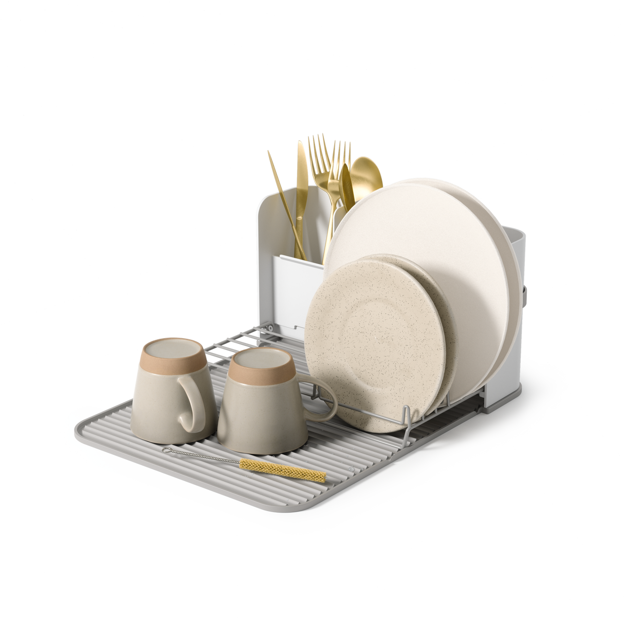 Dish Racks | color: White-Grey