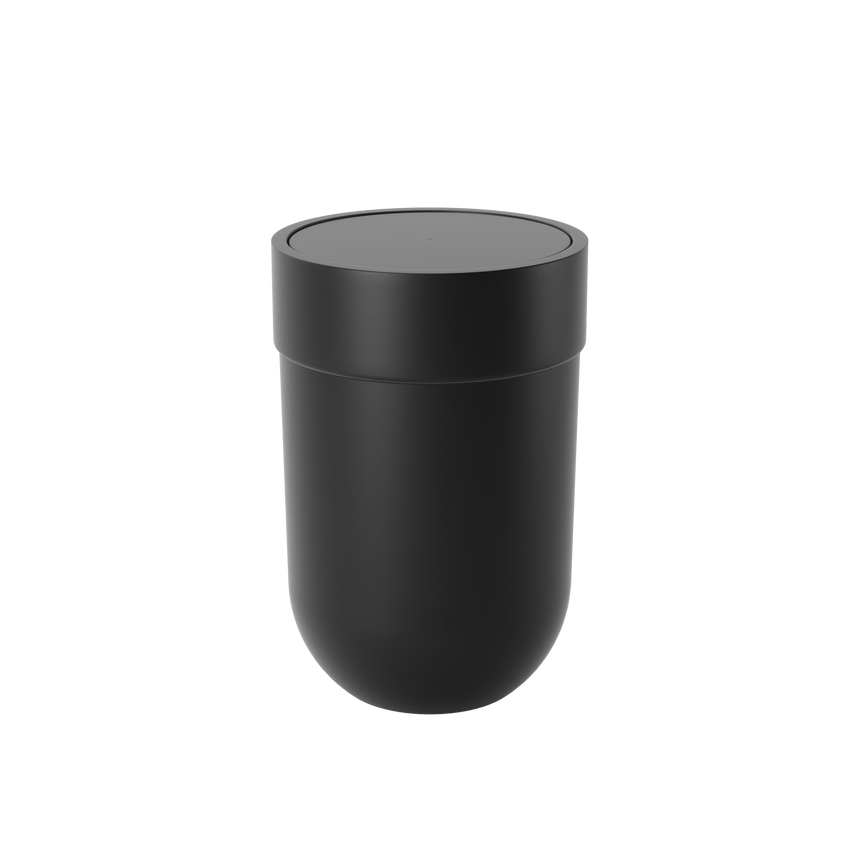 Bathroom Trash Cans | color: Black
