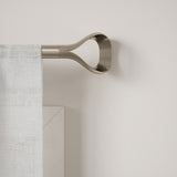 Single Curtain Rods | color: Eco-Friendly Nickel | size: 42-120" (107-305 cm) | diameter: 1" (2.5 cm) | Hover