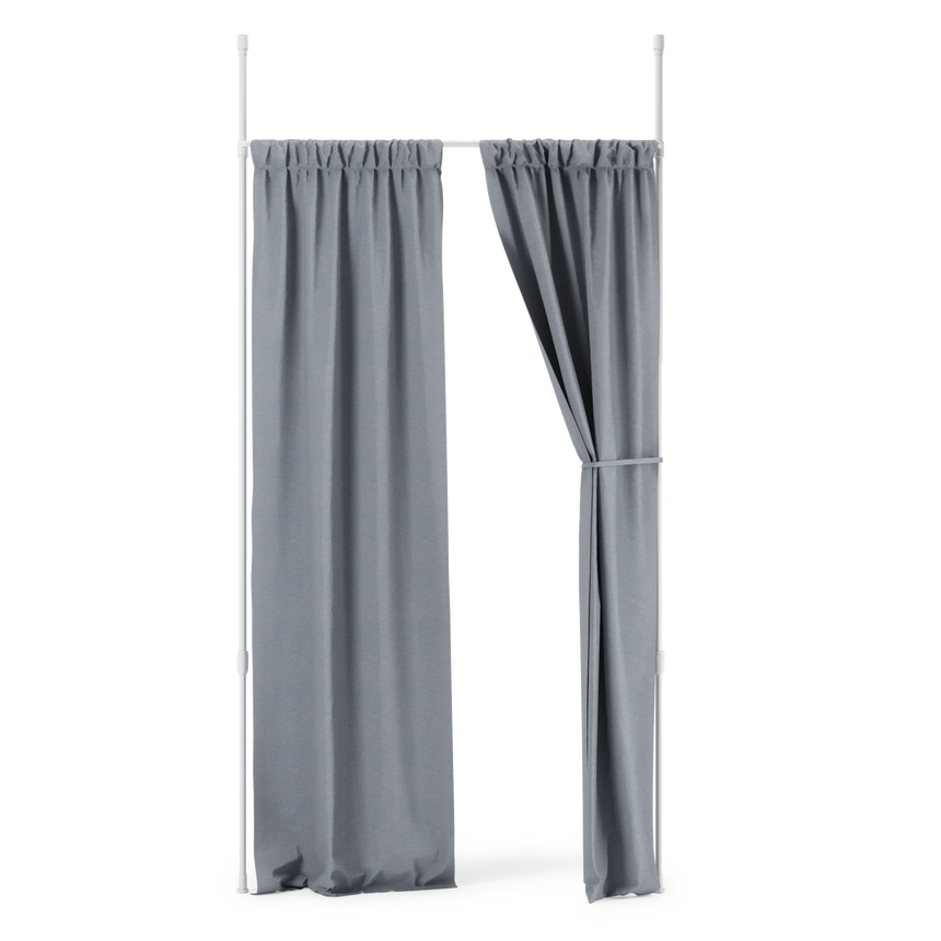 Tension Rods | color: White | size: 36-66" (91-167 cm)