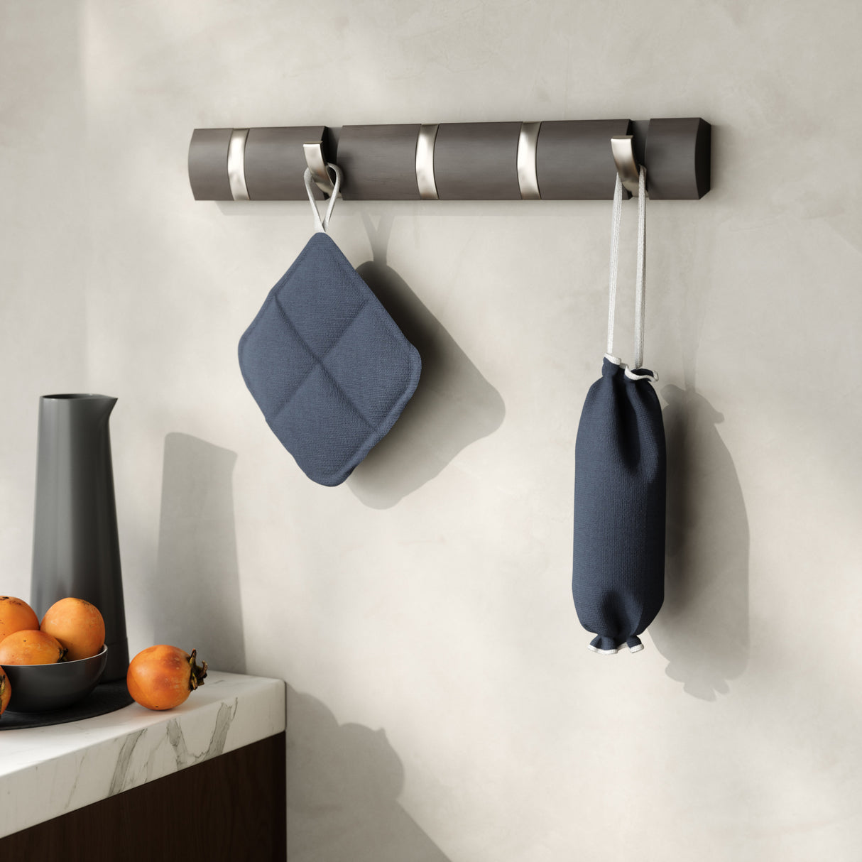 Wall Hooks | color: Driftwood-Nickel