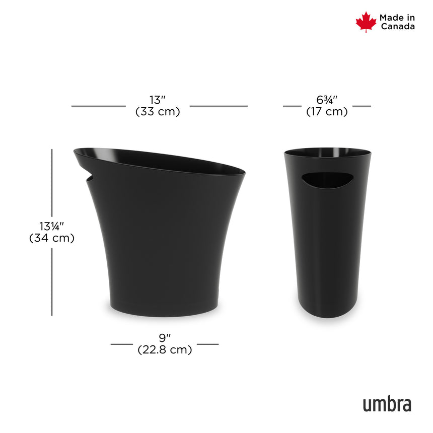Bathroom Trash Cans | color: Black