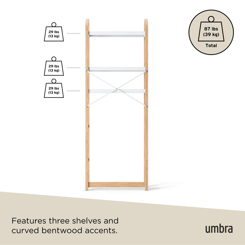 Shelves & Magazine Racks | color: White-Natural