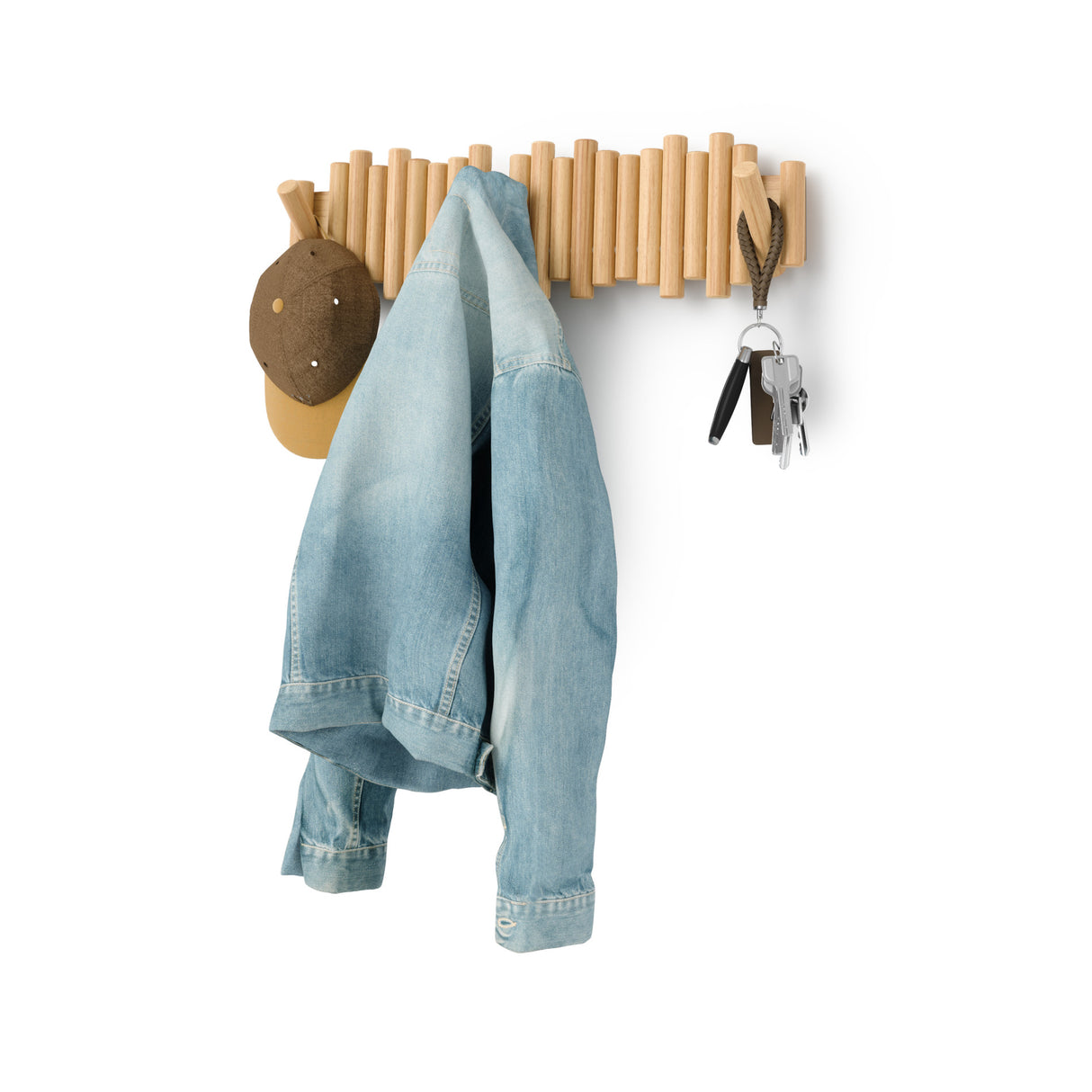 Wall Hooks | color: Natural | size: 8-Hook