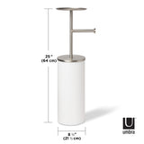 Toilet Paper Stands | color: White-Nickel