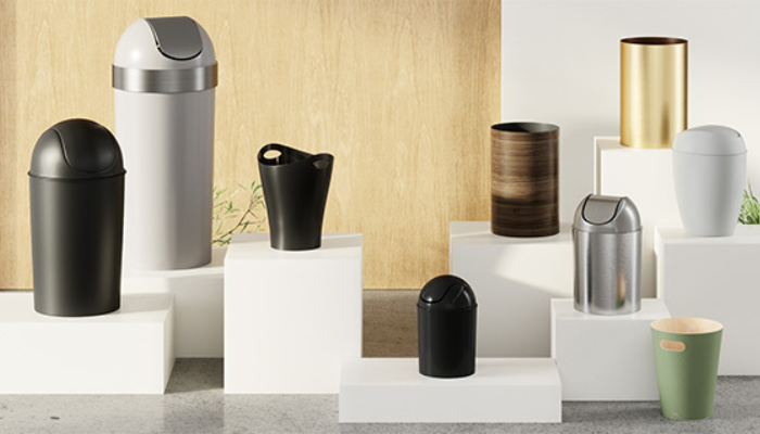 trash cans
