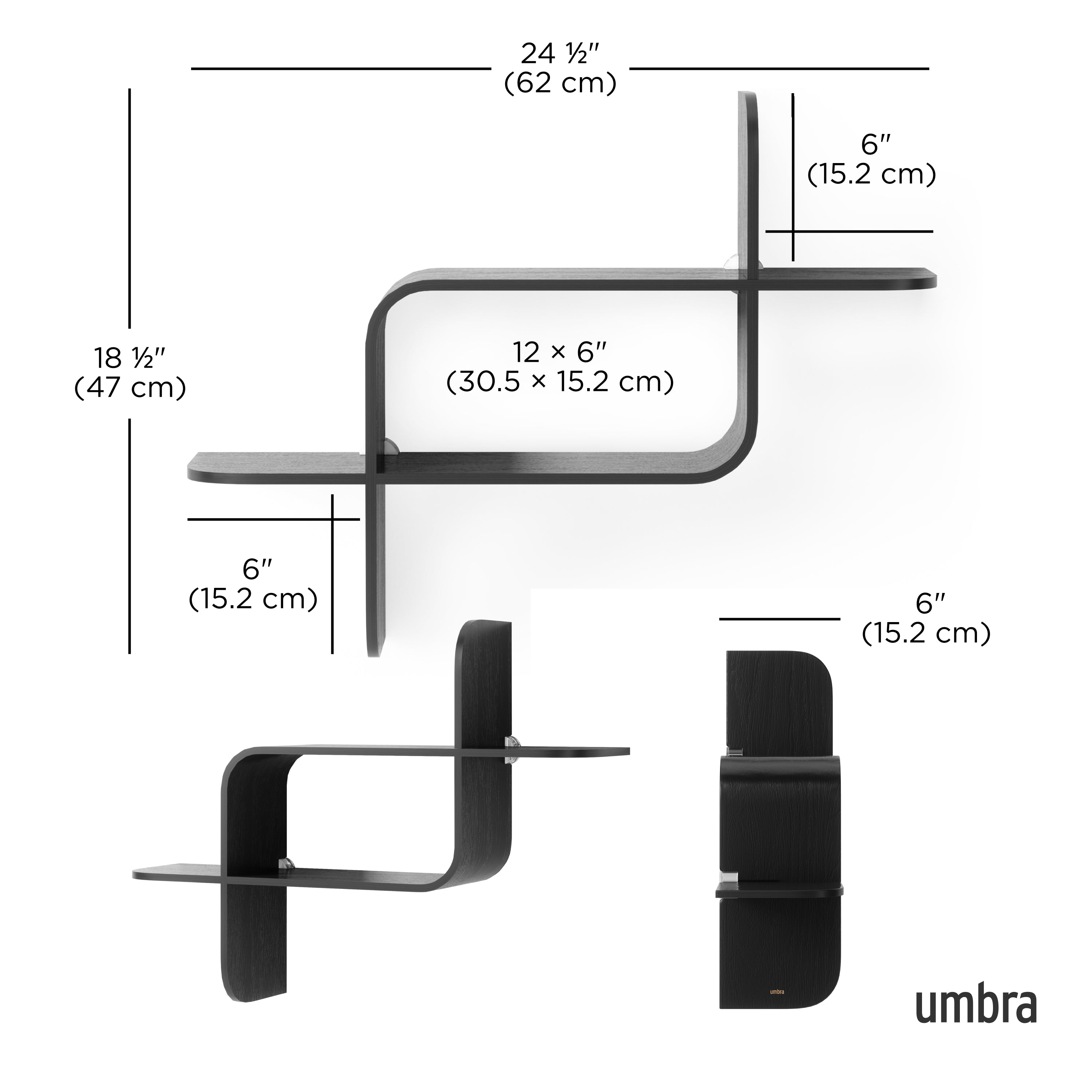 【タイムセール】Umbra Montage 木製シェルフ Amazon.com: Umbra Montage Wall Shelf Light Walnut : Home