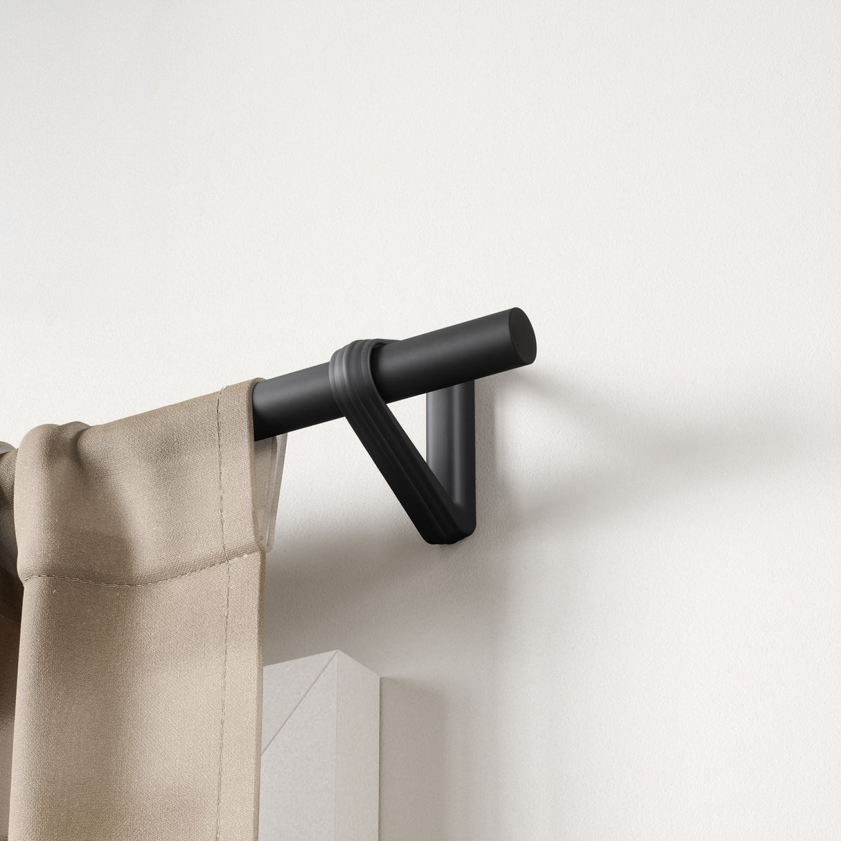 | color: Matte Black | size: 42-120" (107-305 cm) | diameter: 1" (2.5 cm)