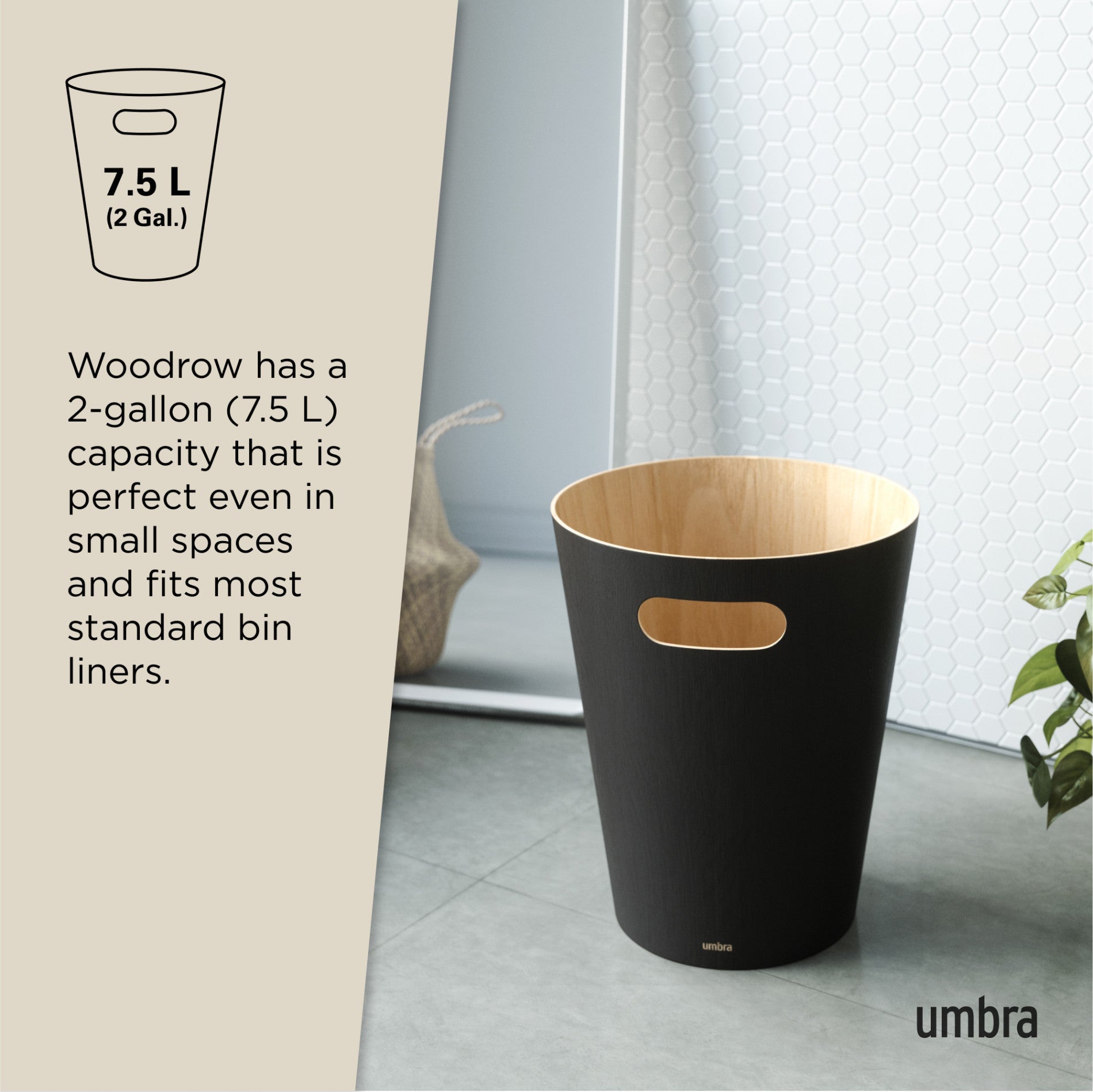 Woodrow Trash Can | Upgrade Your Space with This Modern Waste Can