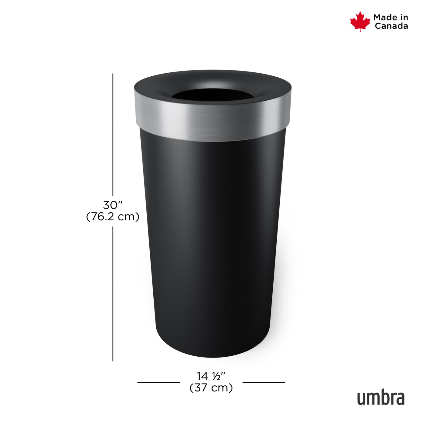 Kitchen Trash Cans | color: Black-Nickel