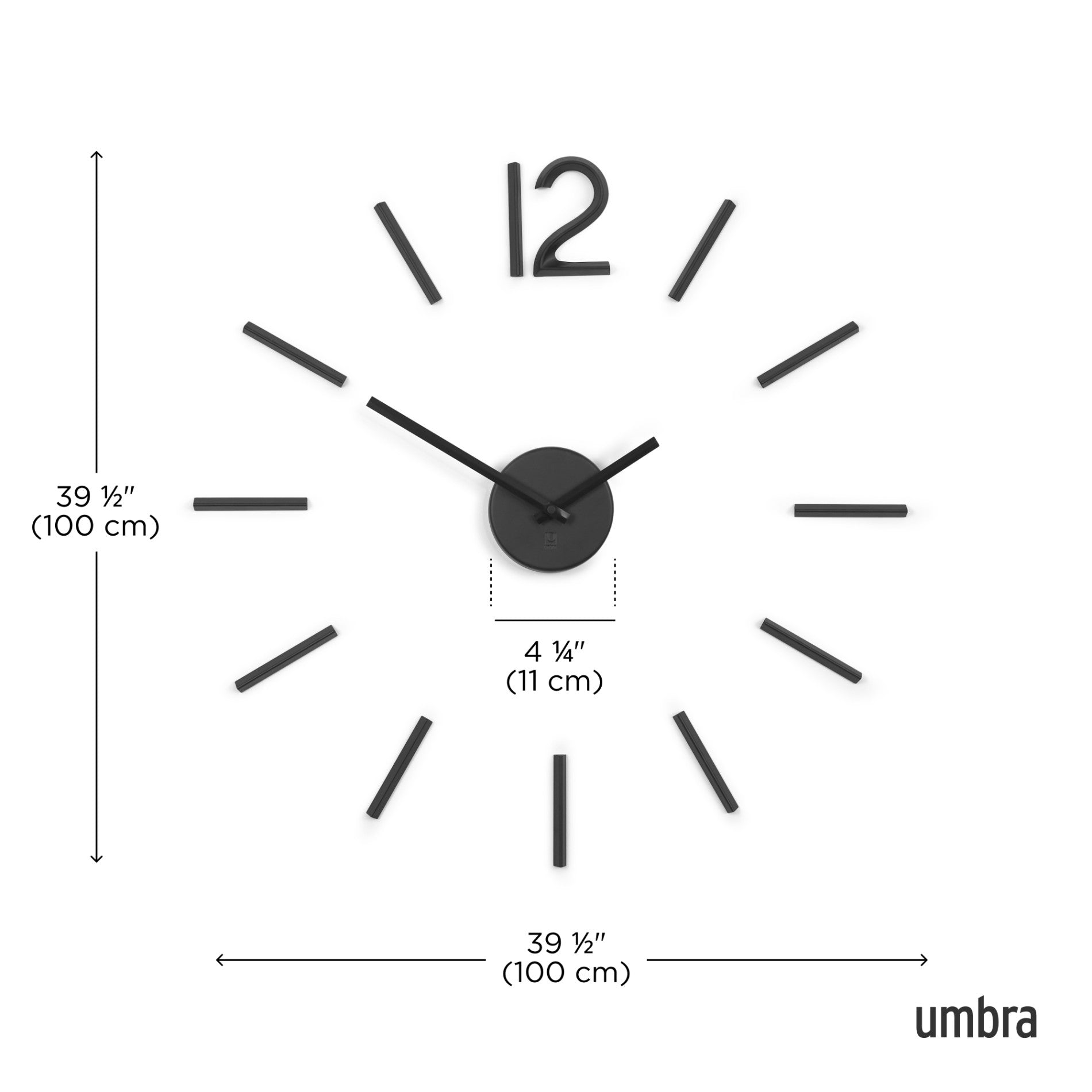 umbra アルミニウム壁掛け時計 Modern Wall Clock - Blink | Umbra