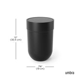 Bathroom Trash Cans | color: Black