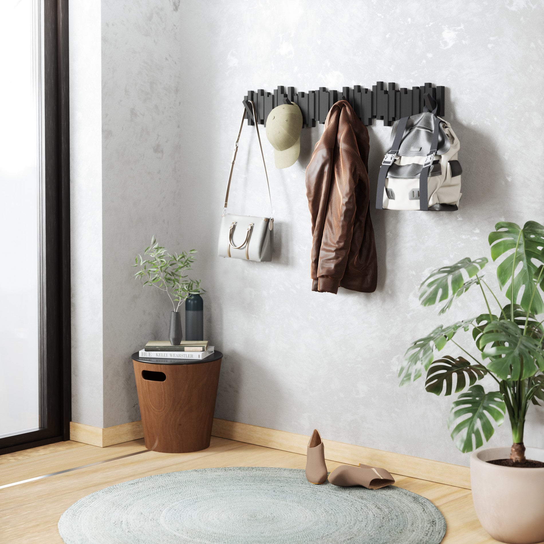 Wall Mounted Coat Rack & Decorative Wall Hooks | Umbra
