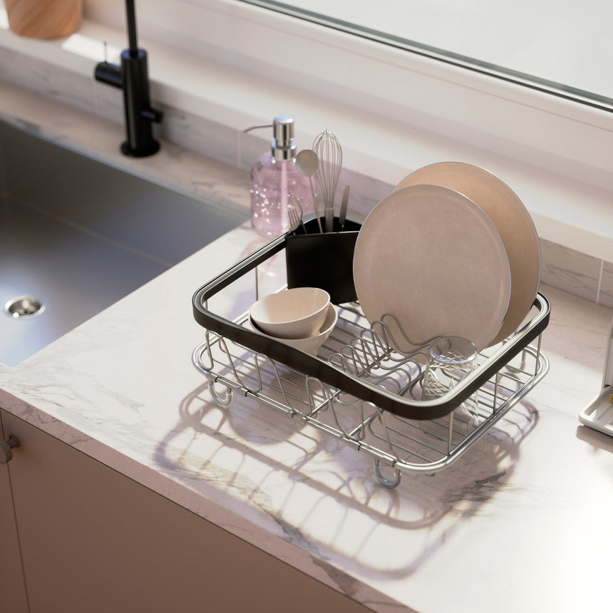 Sinkin Multi-Use Dish Drying Rack Umbra