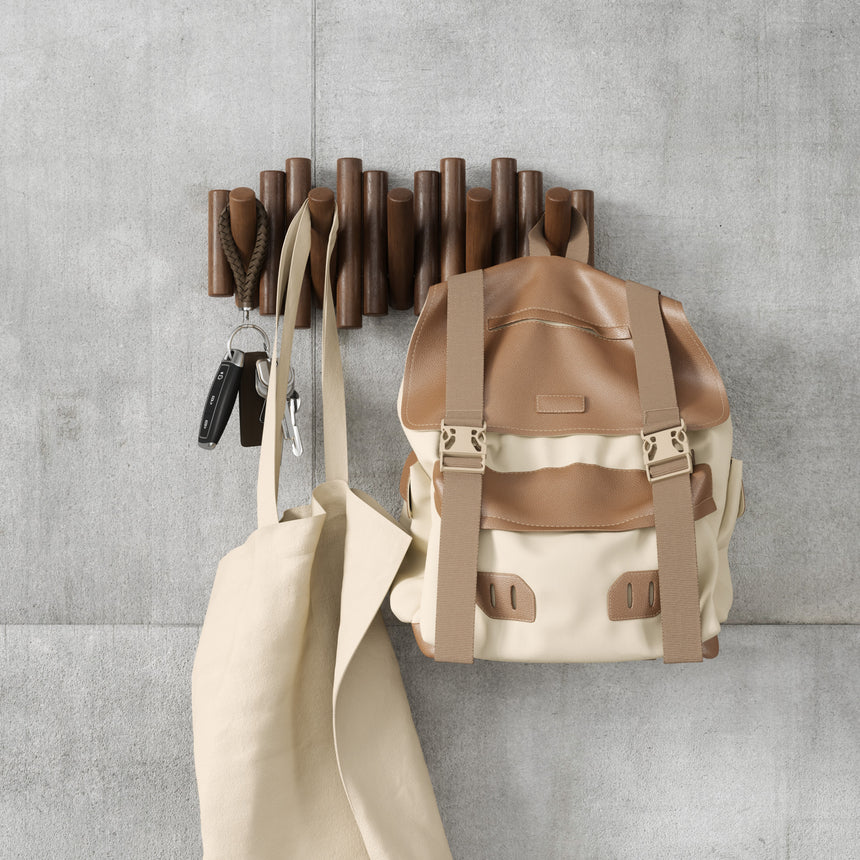 Wall Hooks | color: Aged-Walnut | size: 5-Hook