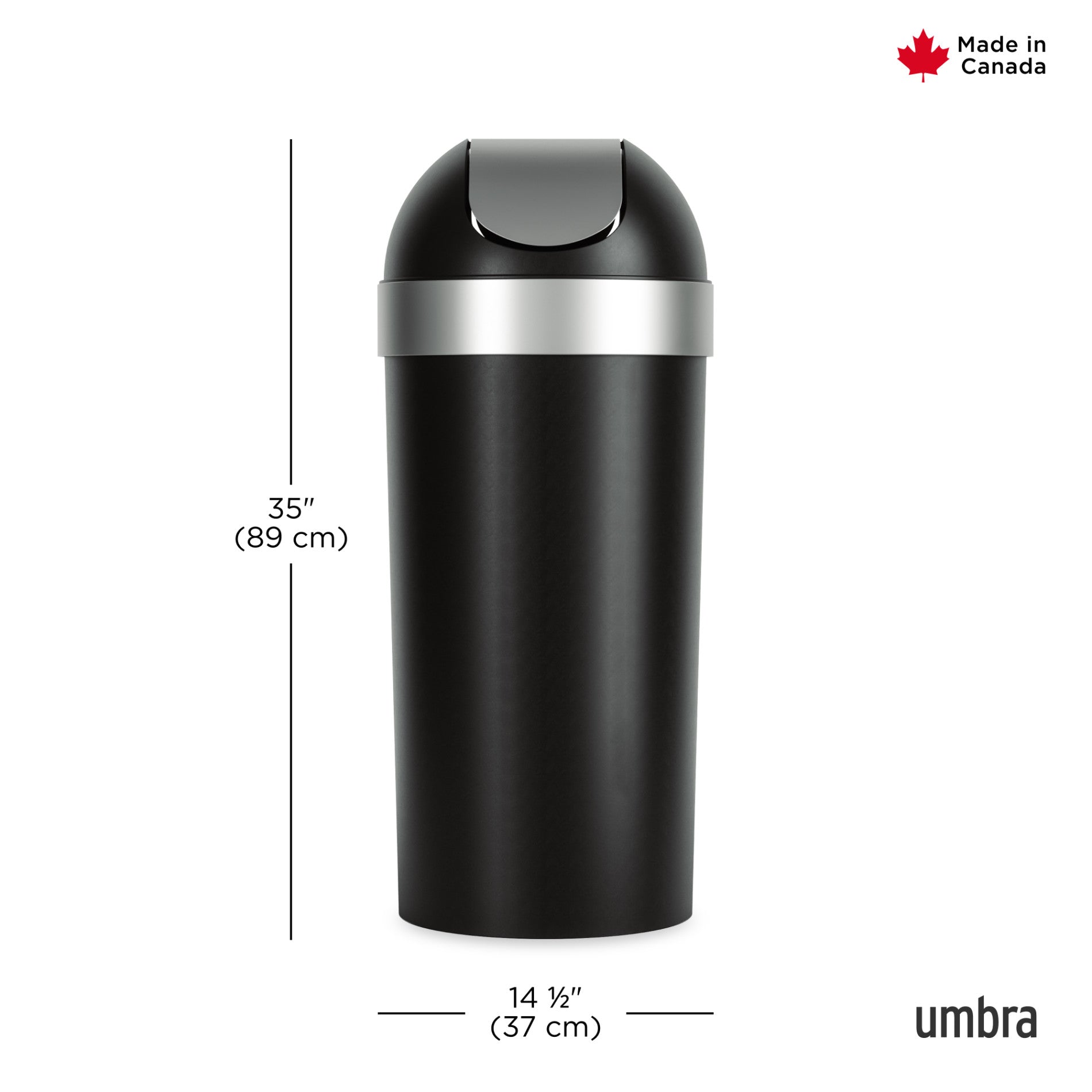 Venti Trash Can - Large, Easy-to-Use Garbage Can | Umbra