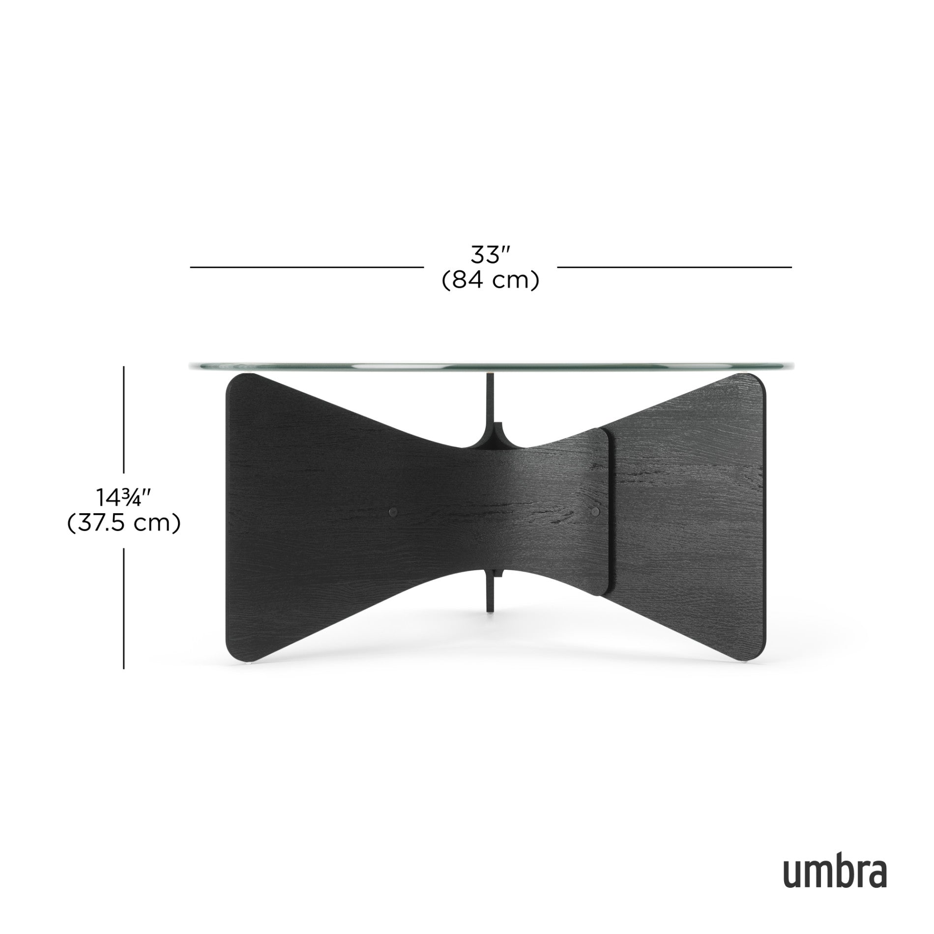 Madera Coffee Table – Modern Glass Coffee Table | Umbra