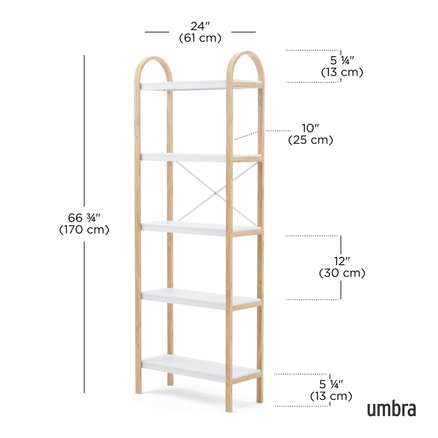 Shelves & Magazine Racks | color: White-Natural