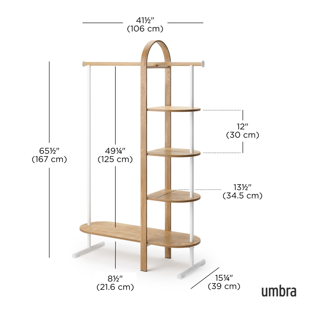 Bellwood Garment Rack Clothing Storage Organization Umbra