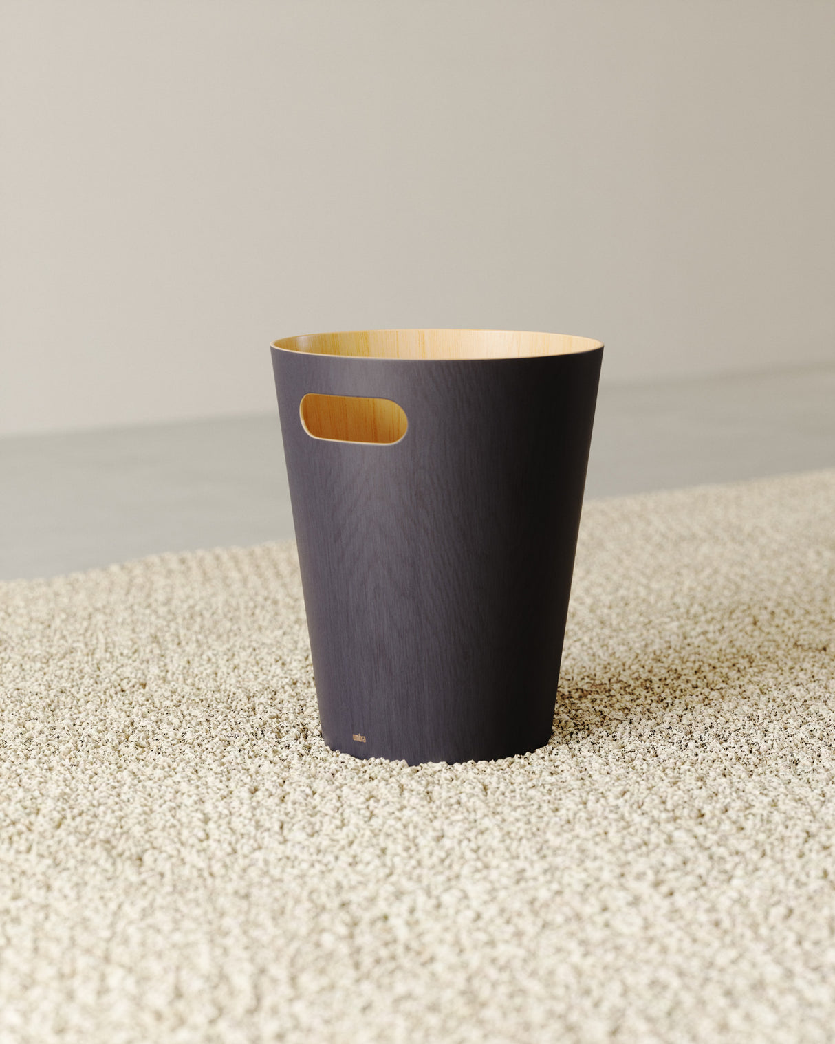 Bathroom Trash Cans | color: Natural-Charcoal | https://player.vimeo.com/video/405876429