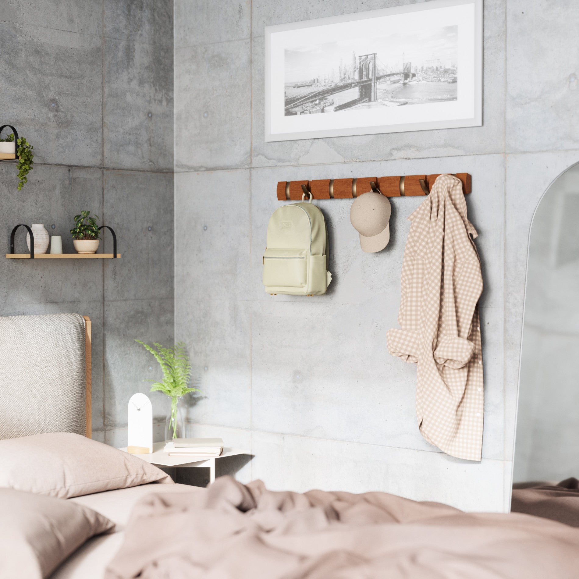 Flip 8 Wall Mounted Coat Rack | Umbra