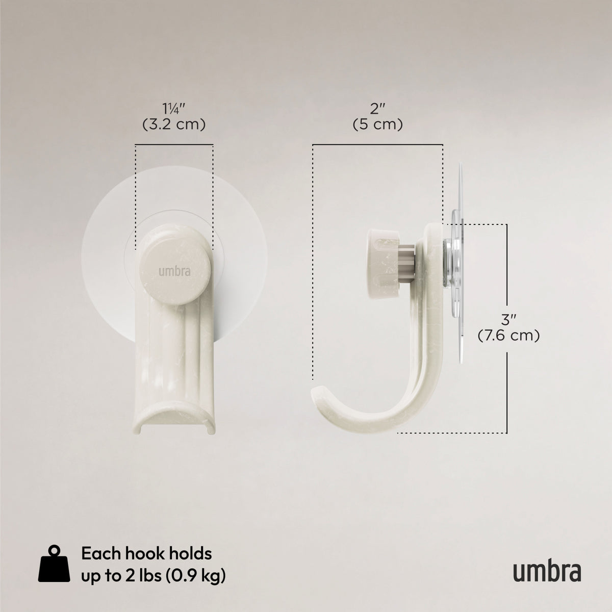 Nami Adhesive Hooks, Set of 3