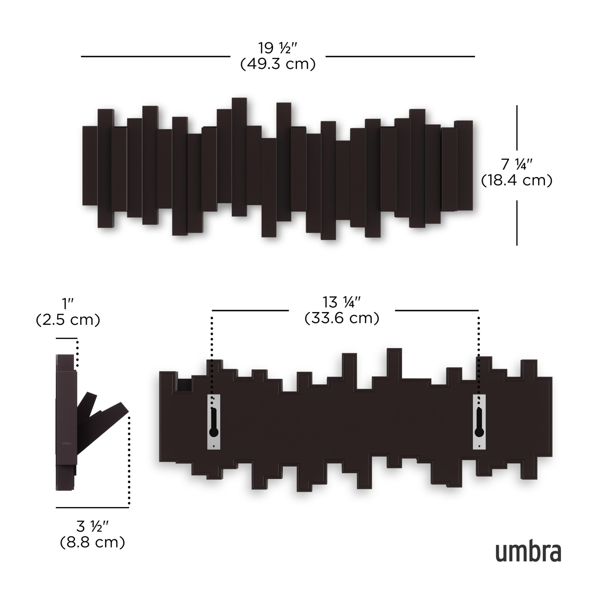 Wall Mounted Coat Rack & Decorative Wall Hooks | Umbra