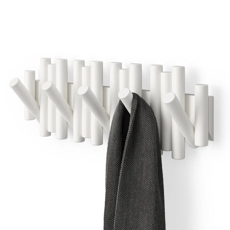 Wall Hooks | color: White | size: 5-Hook