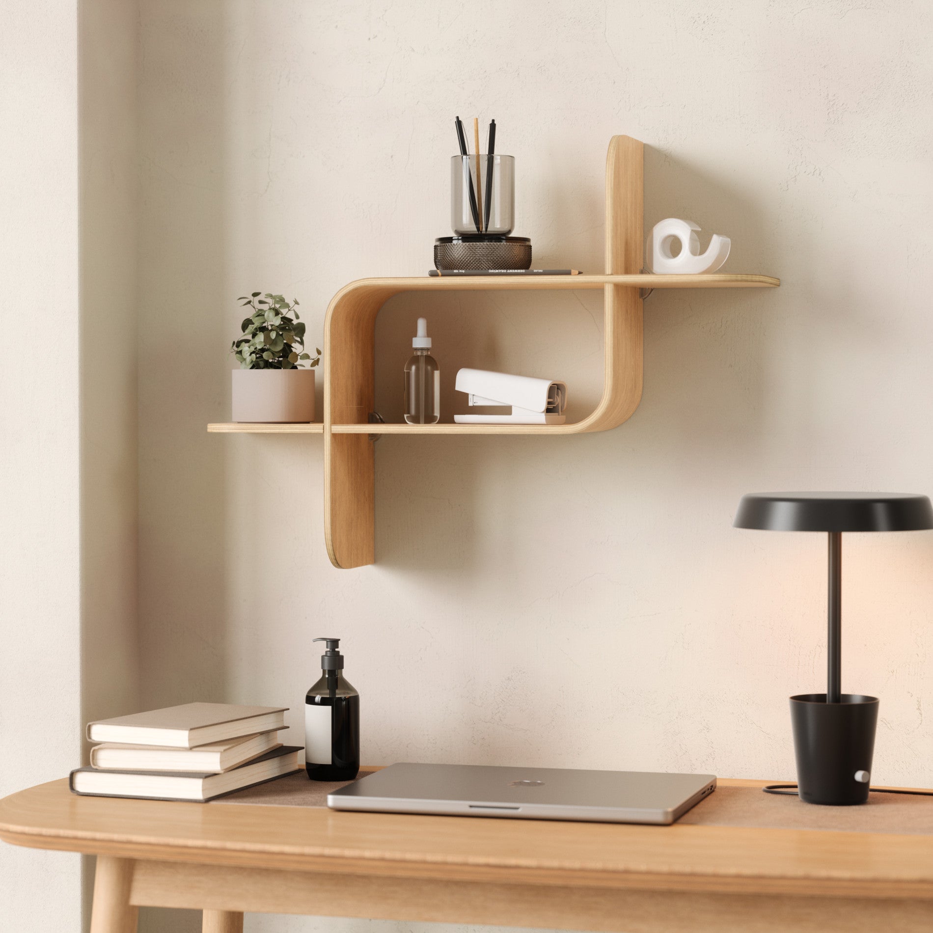 【タイムセール】Umbra Montage 木製シェルフ Umbra Montage Wall Shelf - Walmart.com