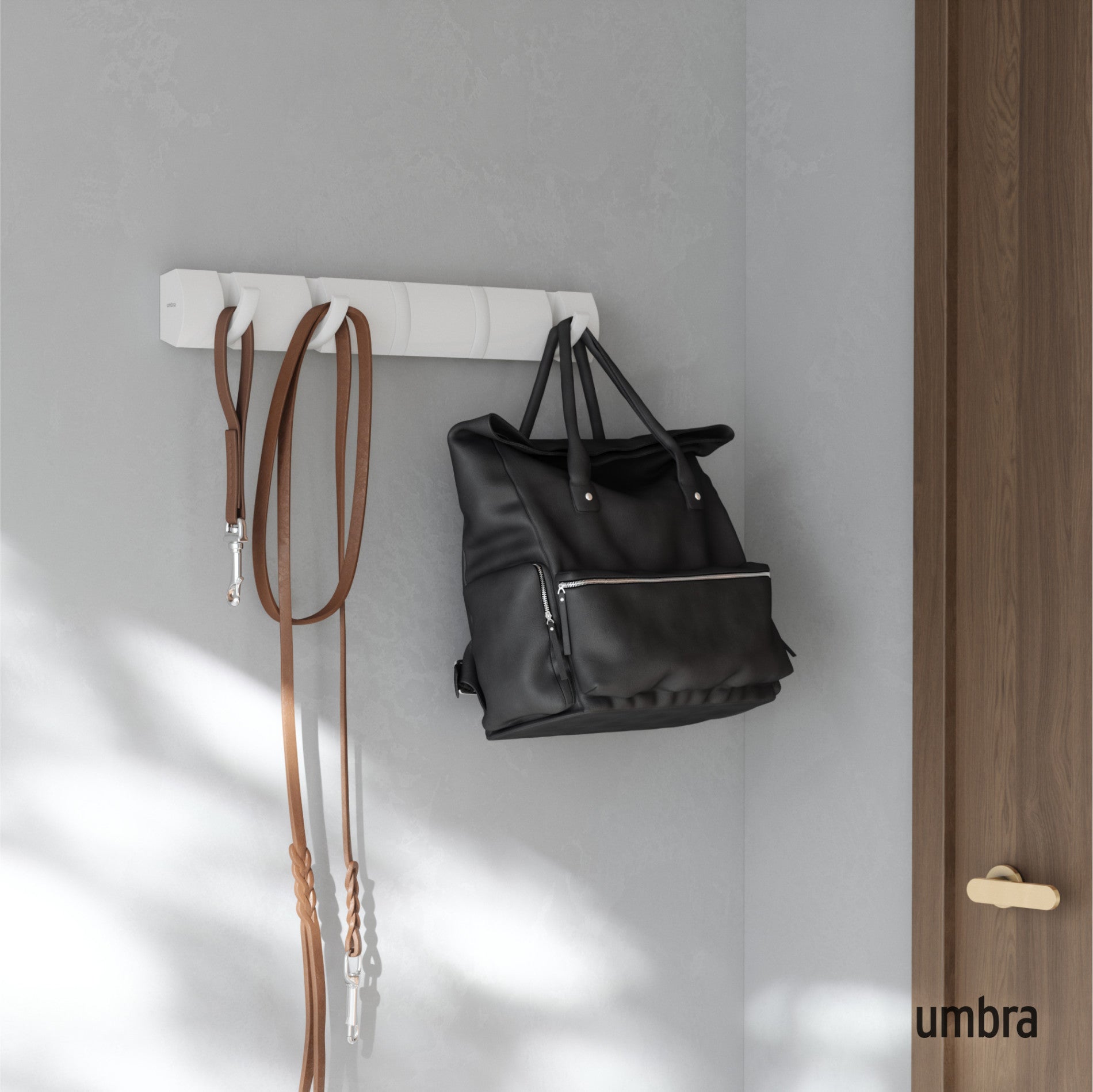 FLIP 5 Wall Mounted Hook - Coat Rack & Wall Hooks | Umbra