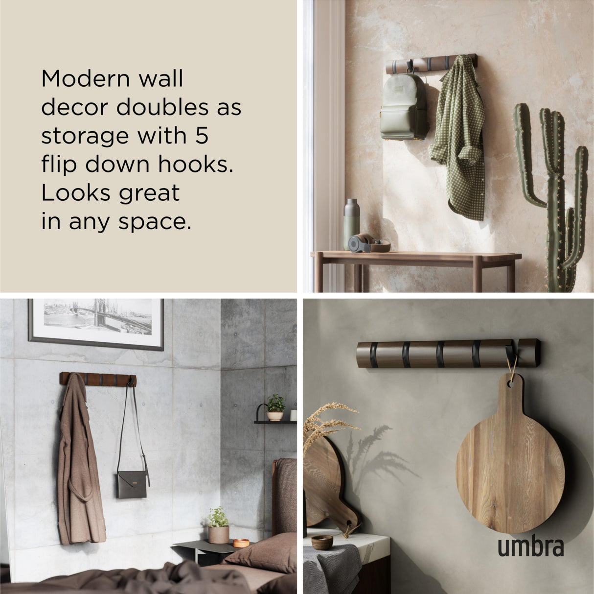 Wall Hooks | color: Black-Walnut