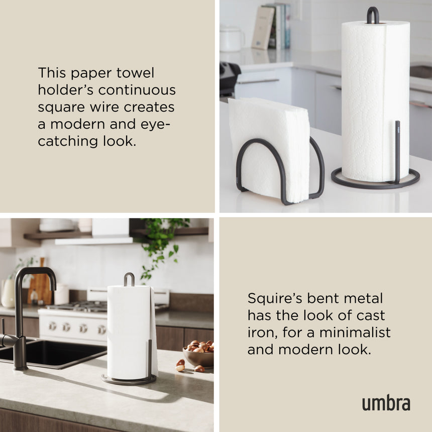 Countertop Paper Towel Holders | color: Black