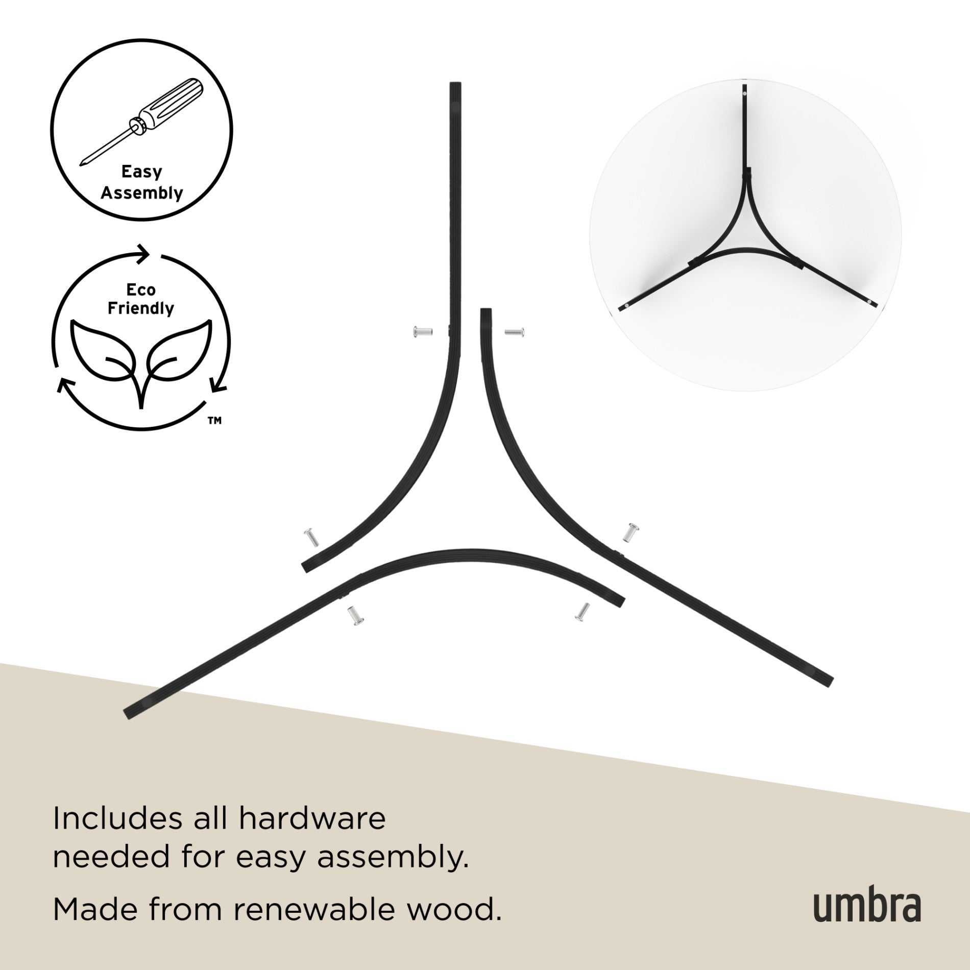 Madera Coffee Table – Modern Glass Coffee Table | Umbra
